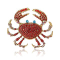 Alloy Full Rhinestone Crab Brooch Pin For Suits And Sweaters view 5