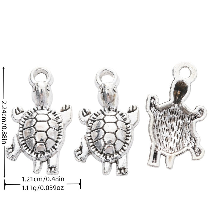 Vintage Alloy Turtle Pendant Charms For DIY Bracelet Necklace Jewelry Accessories