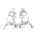 Zinc Alloy Reindeer Charm Pendant for DIY Necklace Bracelet Jewelry Making view 3