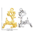 Zinc Alloy Reindeer Charm Pendant for DIY Necklace Bracelet Jewelry Making view 1