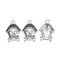 Antique Silver Zinc Alloy Pirate Skull Charm Pendant for DIY Necklace Bracelet Jewelry Making view 2