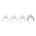 Zinc Alloy Bull Horn Charm Pendant for DIY Necklace Bracelet Jewelry Making view 3