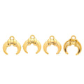 Zinc Alloy Bull Horn Charm Pendant for DIY Necklace Bracelet Jewelry Making view 2