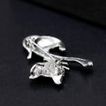 Gold Tone Cat Metal Brooch Pin for Jackets and Lapels view 5
