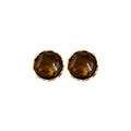 Alloy Round Pleated Stud Earrings For Women French Vintage Geometric Light Luxury Style view 5