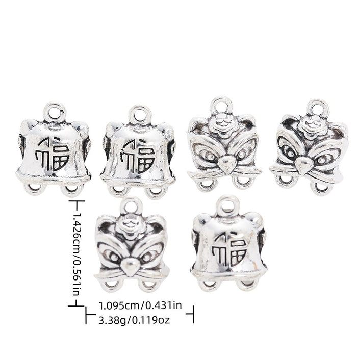 Antique Silver Zinc Alloy Tiger Hat Charm Pendant for DIY Necklace Bracelet Jewelry Making