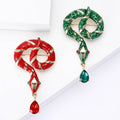 Metal Alloy Enamel Rhinestone Python Brooch Pin For Apparel view 1