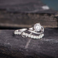 Glossy Round Line Zircon Ring For Women, Modern Luxury Fashion Statement Jewelry view 3
