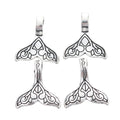 Antique Silver Zinc Alloy Fish Tail Charm Pendant for DIY Necklace Bracelet Jewelry Making view 2