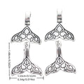 Antique Silver Zinc Alloy Fish Tail Charm Pendant for DIY Necklace Bracelet Jewelry Making view 1