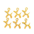 Zinc Alloy Balloon Dog Charm Pendant for DIY Necklace Bracelet Jewelry Making view 2