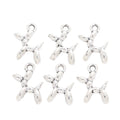 Zinc Alloy Balloon Dog Charm Pendant for DIY Necklace Bracelet Jewelry Making view 3