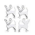 Antique Silver Zinc Alloy Fox Charm Pendant for DIY Necklace Bracelet Jewelry Making view 2