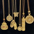New Chinese Style Copper Zircon Cylinder Bodhisattva Pendant Necklace For Women view 2