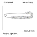 Alloy Rhinestone Large Safety Brooch Pin For Women's Apparel view 4