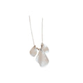 Brushed Alloy Petal Pendant Sweater Necklace For Women Minimalist Light Luxury Floral Jewelry view 5