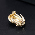 Black Gold Tone Snail Metal Brooch Pin for Jackets and Lapels view 5