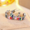 Colorful Dopamine Earrings For Women Sweet Outfit Fashion Personality Popular Jewelry view 5