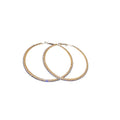 Metal Rhinestone Hoop Earrings With Silver Pin Geometric Circle Chic Statement Design view 5
