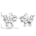 Antique Silver Zinc Alloy Sheep Charm Pendant for DIY Necklace Bracelet Jewelry Making view 1