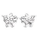 Antique Silver Zinc Alloy Sheep Charm Pendant for DIY Necklace Bracelet Jewelry Making view 2