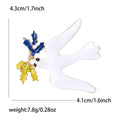 Alloy Enamel Dove Brooch For Women's Sweaters And Coats view 6