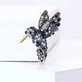 Alloy Rhinestone Hummingbird Brooch Pin For Sweaters And Suits view 3