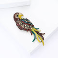 Alloy Rhinestone Parrot Brooch For Suit Coat Lapel Decoration view 4