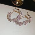 Copper Zircon Butterfly C Shape Ear Cuff Earrings For Women Light Luxury Fashion Jewelry view 2