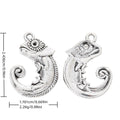 Antique Silver Zinc Alloy Lizard Charm Pendant for DIY Necklace Bracelet Jewelry Making view 1