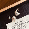 Light Luxury Alloy Rhinestone Heart Earrings Minimalist Cool Style Fashion Ear Cuffs view 2