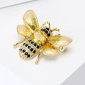 Alloy Rhinestone Bee Brooch Pin For Women Jackets And Cardigans view 2