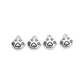 Antique Silver Zinc Alloy Paw Print Charm Pendant for DIY Necklace Bracelet Jewelry Making view 2
