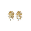 Light Luxury Star Firework Faux Pearl Stud Earrings With Silver Pins For Women view 5