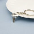 Metal Shark Tooth Keychain Bag Charm Gift Souvenir view 3