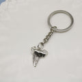 Metal Shark Tooth Keychain Bag Charm Gift Souvenir view 4