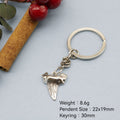 Metal Shark Tooth Keychain Bag Charm Gift Souvenir view 2