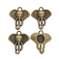 DIY Jewelry Accessory Vintage Alloy Elephant Pendant Charm For Necklace Craft Making view 3