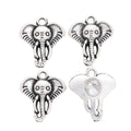 DIY Jewelry Accessory Vintage Alloy Elephant Pendant Charm For Necklace Craft Making view 2