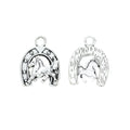 Zinc Alloy Horseshoe Horse Charm Pendant for DIY Necklace Bracelet Jewelry Making view 3