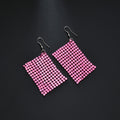 Seven Color Flexible Sequin Mesh Long Hook Earrings view 11