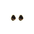 Vintage Irregular Heart Leopard Print Alloy Studs, Hong Kong Style Maillard Fashion Elegant Earrings view 5