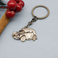 Metal Car Shape Keychain Auto Key Ring Gift view 3