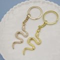 Zinc Alloy Simple Snake Keychain For Bag Charm Gift view 3