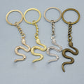 Zinc Alloy Simple Snake Keychain For Bag Charm Gift view 1