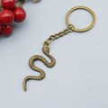 Zinc Alloy Simple Snake Keychain For Bag Charm Gift view 6