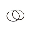 Chic Copper Rhinestone Round Geometric Hoop Earrings With Silver Needle Posts view 5