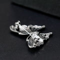 Black Gold Tone Butterfly Shell Two Designs Metal Brooch Pin view 5