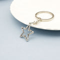 Zinc Alloy Simple Star Keychain For Bag Charm Gift view 3