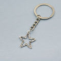 Zinc Alloy Simple Star Keychain For Bag Charm Gift view 1